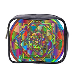 Mandala Star Interlocked Mini Toiletries Bag (two Sides) by Wegoenart