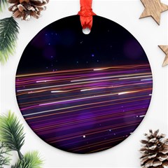 Abstract Cosmos Space Particle Ornament (round) by Wegoenart