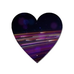 Abstract Cosmos Space Particle Heart Magnet by Wegoenart