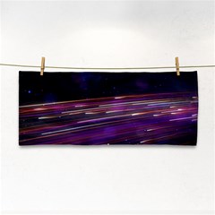 Abstract Cosmos Space Particle Hand Towel by Wegoenart