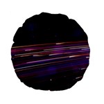 Abstract Cosmos Space Particle Standard 15  Premium Flano Round Cushions Back