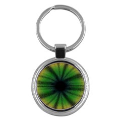 Sunflower Digital Flower Black Hole Key Chains (round)  by Wegoenart