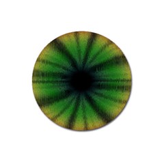 Sunflower Digital Flower Black Hole Magnet 3  (round) by Wegoenart