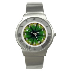 Sunflower Digital Flower Black Hole Stainless Steel Watch by Wegoenart