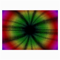 Sunflower Digital Flower Black Hole Large Glasses Cloth (2-side) by Wegoenart