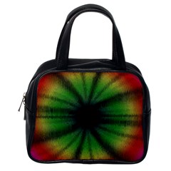 Sunflower Digital Flower Black Hole Classic Handbag (one Side) by Wegoenart