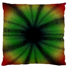 Sunflower Digital Flower Black Hole Large Flano Cushion Case (two Sides) by Wegoenart