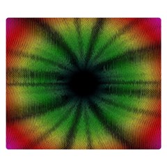 Sunflower Digital Flower Black Hole Double Sided Flano Blanket (small)  by Wegoenart