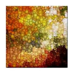 Autumn Kaleidoscope Art Pattern Tile Coasters