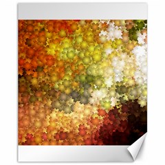 Autumn Kaleidoscope Art Pattern Canvas 11  x 14 