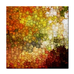 Autumn Kaleidoscope Art Pattern Face Towel