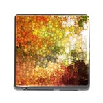 Autumn Kaleidoscope Art Pattern Memory Card Reader (Square 5 Slot) Front