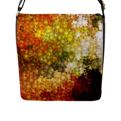 Autumn Kaleidoscope Art Pattern Flap Closure Messenger Bag (L)