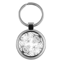 Tree Knots Bark Kaleidoscope Key Chains (round)  by Wegoenart