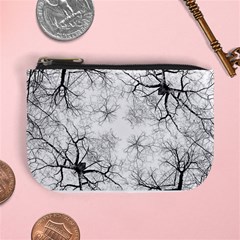 Tree Knots Bark Kaleidoscope Mini Coin Purse by Wegoenart