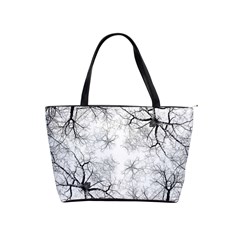 Tree Knots Bark Kaleidoscope Classic Shoulder Handbag by Wegoenart