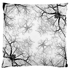 Tree Knots Bark Kaleidoscope Large Flano Cushion Case (two Sides) by Wegoenart