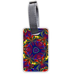 Kaleidoscope Pattern Ornament Luggage Tags (one Side)  by Wegoenart