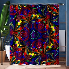 Kaleidoscope Pattern Ornament Shower Curtain 60  X 72  (medium)  by Wegoenart