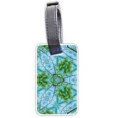 Forest Kaleidoscope Pattern Luggage Tags (one Side)  by Wegoenart