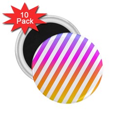 Abstract Lines Mockup Oblique 2 25  Magnets (10 Pack)  by Wegoenart