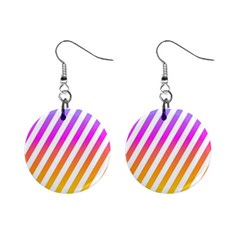 Abstract Lines Mockup Oblique Mini Button Earrings by Wegoenart