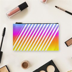 Abstract Lines Mockup Oblique Cosmetic Bag (small) by Wegoenart