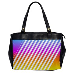 Abstract Lines Mockup Oblique Oversize Office Handbag by Wegoenart