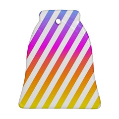 Abstract Lines Mockup Oblique Bell Ornament (two Sides) by Wegoenart