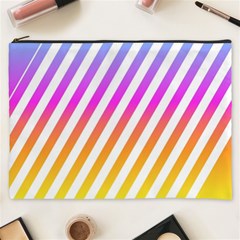 Abstract Lines Mockup Oblique Cosmetic Bag (xxxl) by Wegoenart