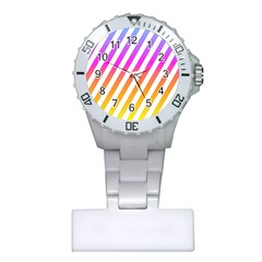 Abstract Lines Mockup Oblique Plastic Nurses Watch by Wegoenart