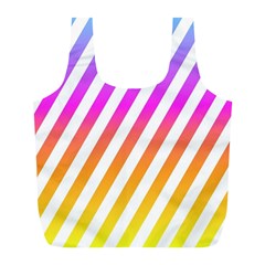 Abstract Lines Mockup Oblique Full Print Recycle Bag (l) by Wegoenart