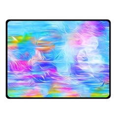 Background Drips Fluid Colorful Fleece Blanket (small) by Wegoenart