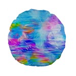 Background Drips Fluid Colorful Standard 15  Premium Flano Round Cushions Front