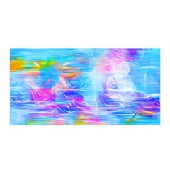 Background Drips Fluid Colorful Satin Wrap by Wegoenart