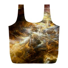 Fractal Background Color Colorful Full Print Recycle Bag (l) by Wegoenart