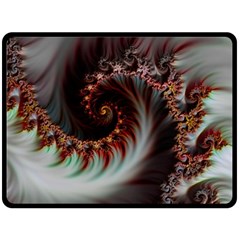 Digital Fractal Fractals Fantasy Double Sided Fleece Blanket (large)  by Wegoenart