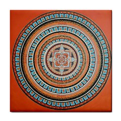 Mandala Art Painting Acrylic Tile Coasters by Wegoenart