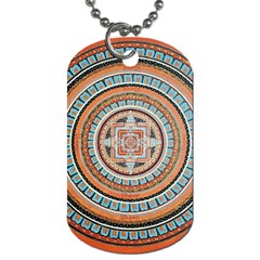 Mandala Art Painting Acrylic Dog Tag (one Side) by Wegoenart