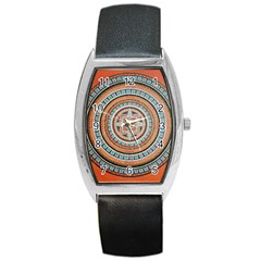 Mandala Art Painting Acrylic Barrel Style Metal Watch by Wegoenart