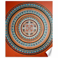 Mandala Art Painting Acrylic Canvas 8  X 10  by Wegoenart