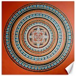 Mandala Art Painting Acrylic Canvas 16  x 16  15.2 x15.41  Canvas - 1