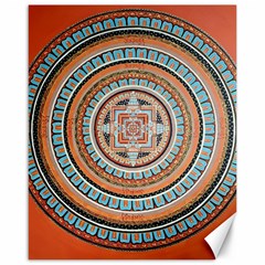 Mandala Art Painting Acrylic Canvas 16  X 20  by Wegoenart