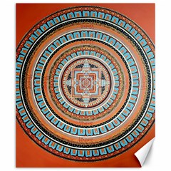 Mandala Art Painting Acrylic Canvas 20  X 24  by Wegoenart