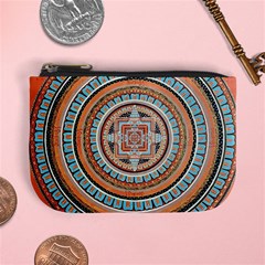 Mandala Art Painting Acrylic Mini Coin Purse by Wegoenart