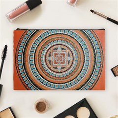 Mandala Art Painting Acrylic Cosmetic Bag (large) by Wegoenart