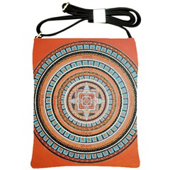 Mandala Art Painting Acrylic Shoulder Sling Bag by Wegoenart