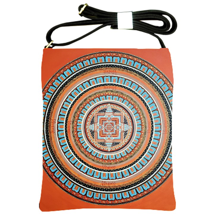 Mandala Art Painting Acrylic Shoulder Sling Bag