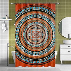 Mandala Art Painting Acrylic Shower Curtain 48  X 72  (small)  by Wegoenart