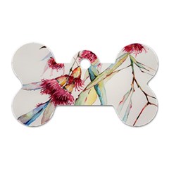 Plant Nature Flowers Foliage Dog Tag Bone (one Side) by Wegoenart